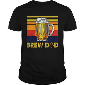 Beer Brew Dad Vintage Best Black Shirt